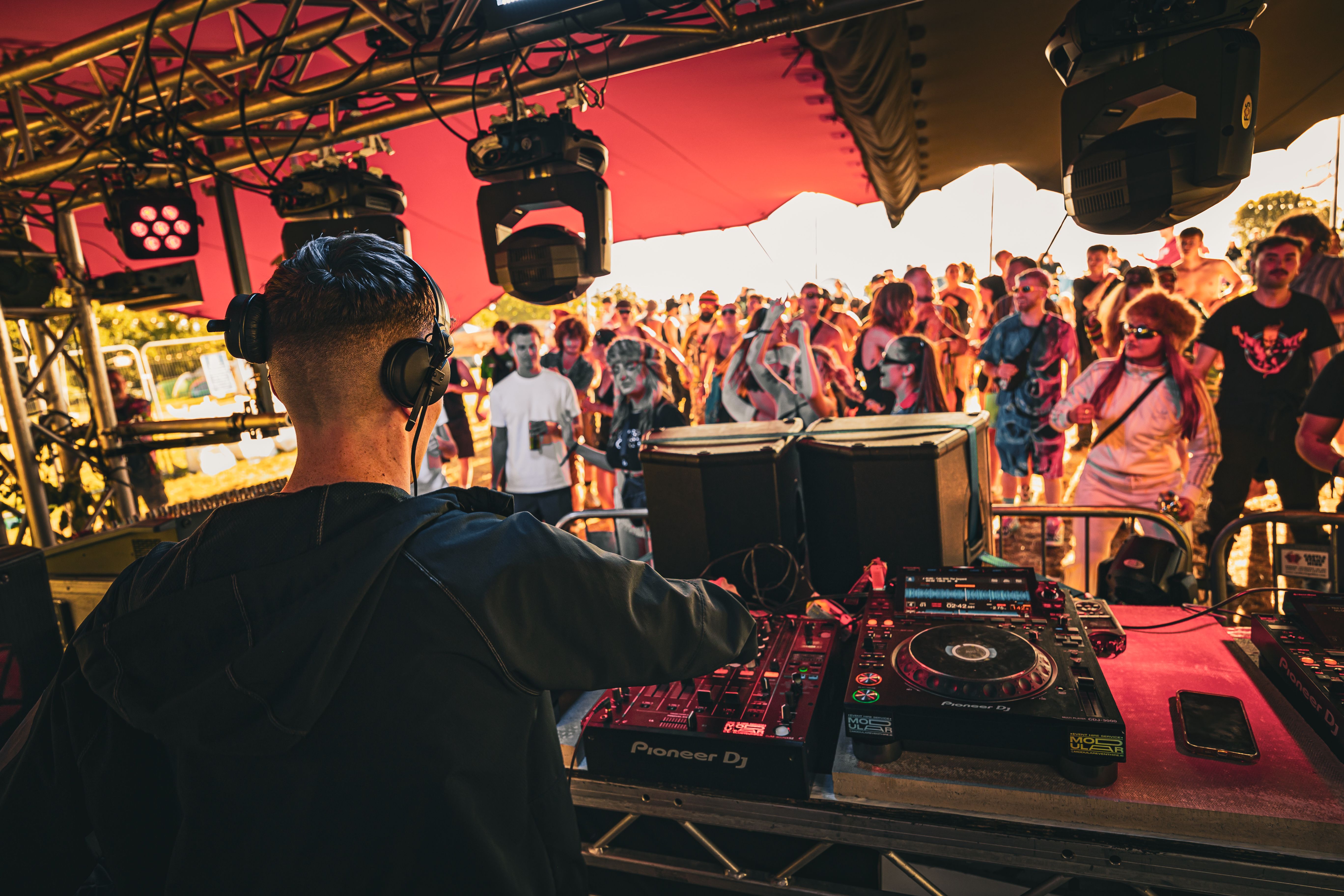 Primal Effect sound system rig at an outdoor event build